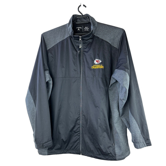 Kansas City Chiefs KC Super Bowl LIV Champions Full Zip Jacket Men's 2XLT - Picture 3 of 14